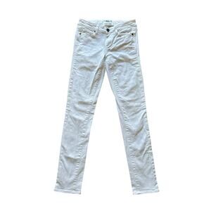 PAIGE Women’s Size 25 Mid Rise Skinny Jeans White